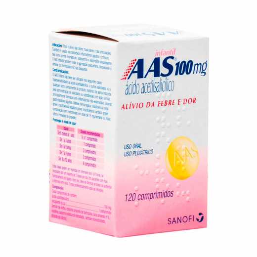 Aas Infantil 100Mg Com 120 comprimidos