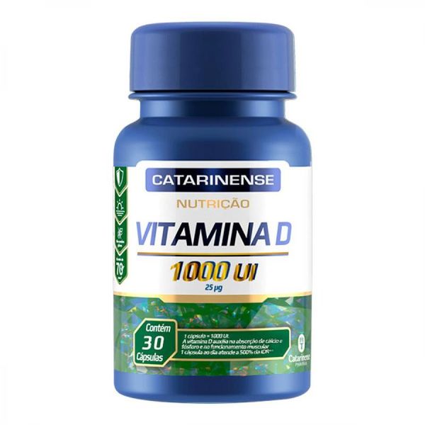 VITAMINA D 1000 UI COM 30 CÁPSULAS