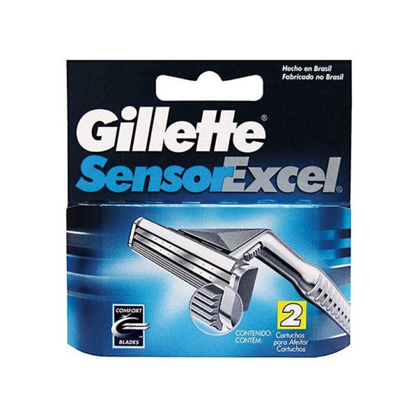 Carga Gillette Sensor Excel com 2 unidades
