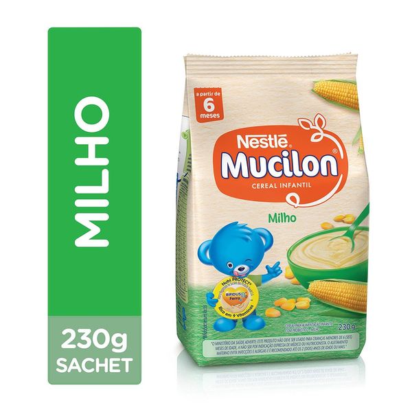 Mucilon Cereal Infantil Milho Sachê 230G