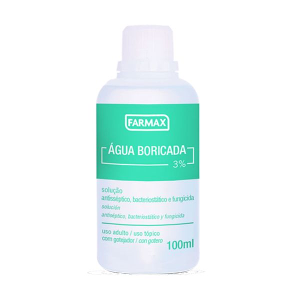 Água Boricada 3% Farmax 100Ml