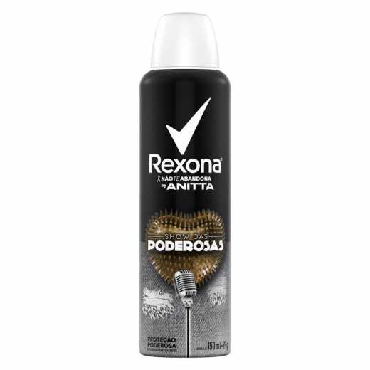 Desodorante Aerossol Rexona Anitta Show Poderosas 150Ml