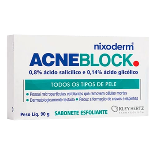 Acneblock Sabonete Esfoliante 90G