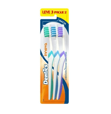 Escova Dental Dentics Innova Macia Leve 3 Pague 2