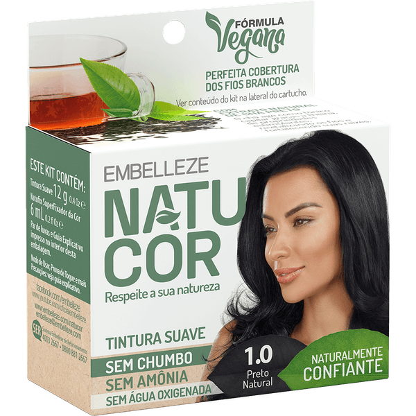 Tintura Natucor Kit Cha Preto 1.0