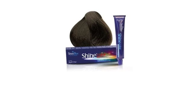 Tintura Shine Blue Color Coloração Creme Louro Escuro Acinzentado 6.1