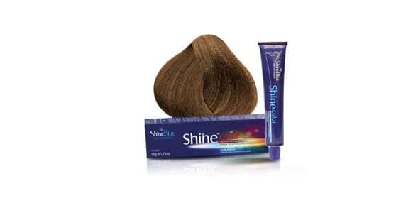 Tintura Shine Blue Color Coloração Creme Louro Claro Dourado 8.31