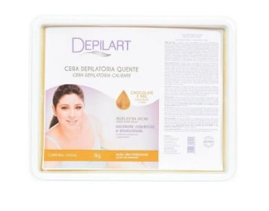 Cera Quente Depilatória Depilart Chocolate 1Kg