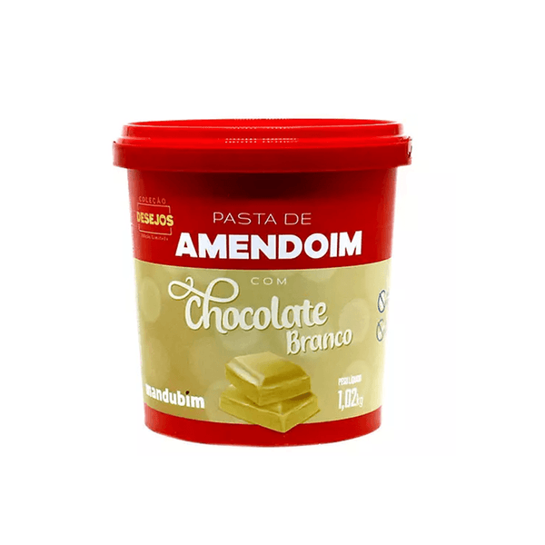 Pasta de Amendoim Chocolate Branco Mandubim 450g