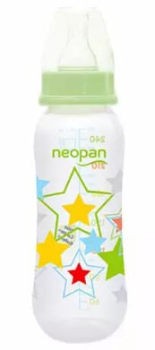 Mamadeira Neopan Panform Convencional Verde 250ml