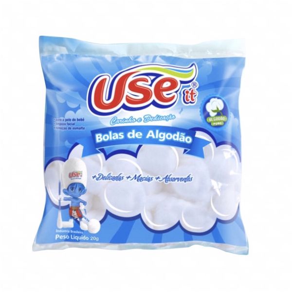 Algodão Use It Bolas Branco 20G
