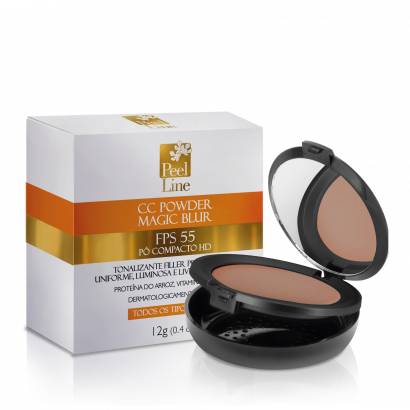CC Powder Peel Line Magic Blur Bege Escuro FPS 55 com 12g