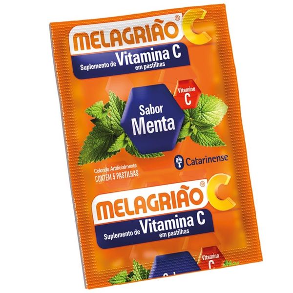 Melagrião Sabor Menta 5 pastilhas com Açucar