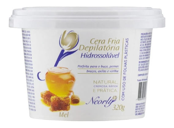 Cera Fria Depilatória Hidrossolúvel Neorly 320g