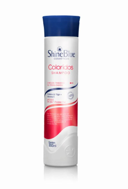 Shampoo Shine Blue Cabelos Coloridos 300ml