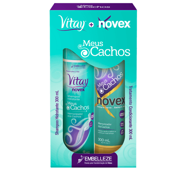 Kit Novex Shampoo+Condicionador Meus Cachos 300ml