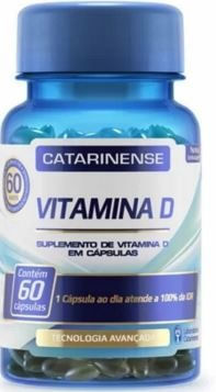 Vitamina D com 60 Cápsulas Catarinense