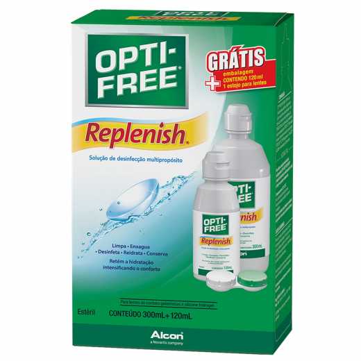 Kit Opti Free Replenish 300ml + 120ml Alcon