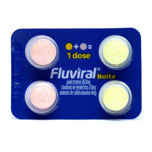 Fluviral Noite Com 4 Comprimidos Hypera
