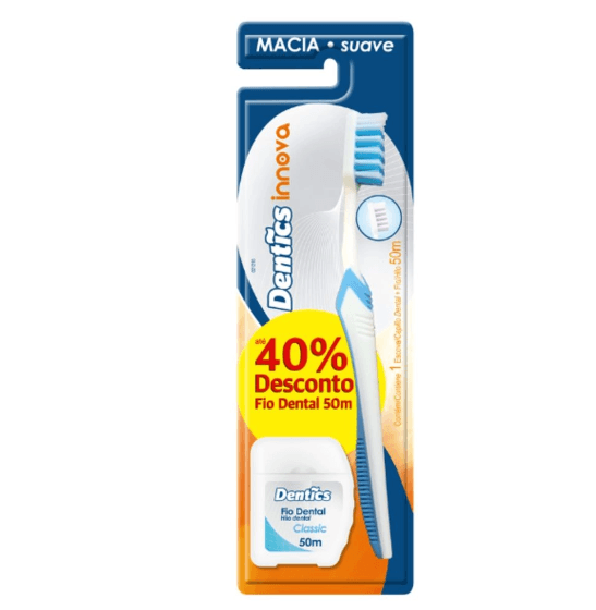 Escova Dental Dentics Innova Macia+Fio 50