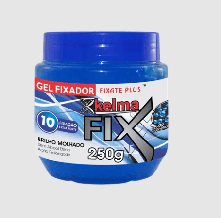 Gel Fixador Kelma Pote Extra Forte Azul 250gr