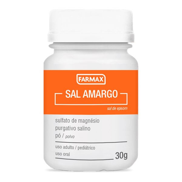 Sal Amargo Sulfato de Magnésio Farmax 30g