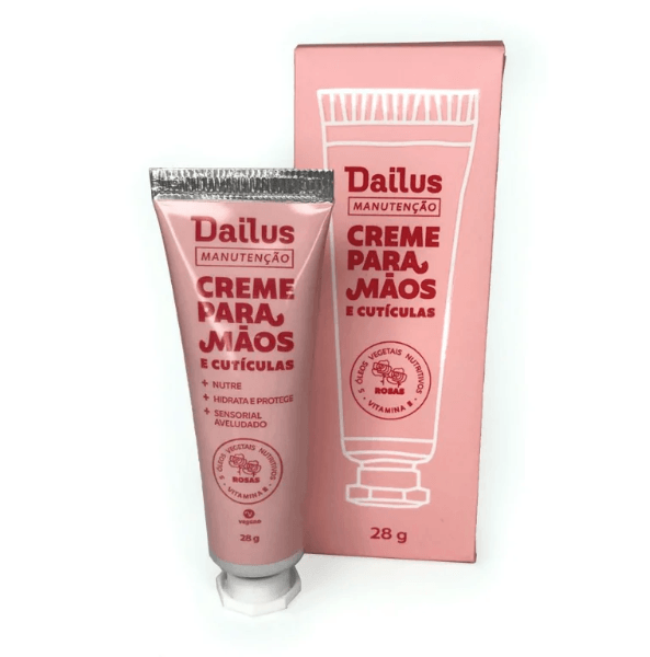 Creme Para Mãos Dailus Rosas 28g
