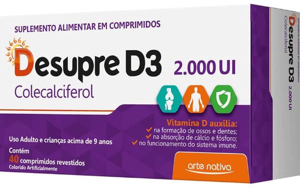 Vitamina D - Desupre 2000Ui com 40 comprimidos