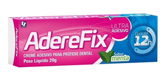 Aderefix Creme Fixador Para Dentaduras Menta 12H 40g