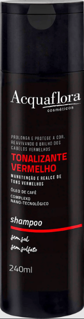 Shampoo Acquaflora Tonalizante Vermelho 240ml