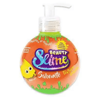 Sabonete Liquido Beauty Slime Gel Laranja Neon 300ml