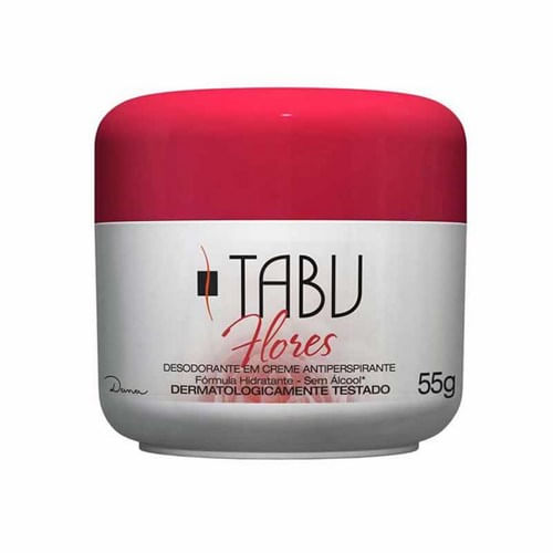 Desodorante em Creme Tabu Flores 55g