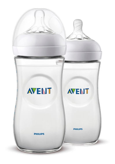 Kit Mamadeira Philips Avent Anti Cólica Transparente Duplo Pack 330ml