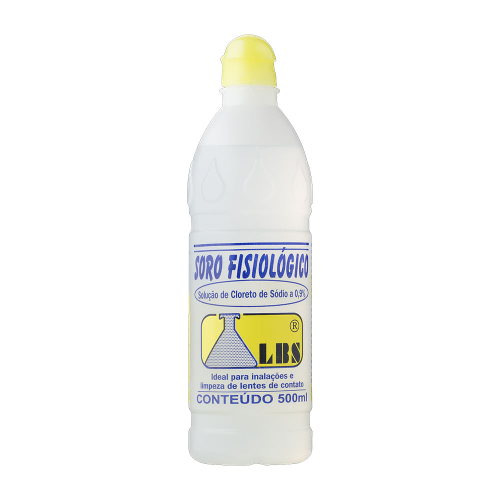 Imagem de Soro Fisiológico Cloreto de Sódio 0,9% 500ml - LBS