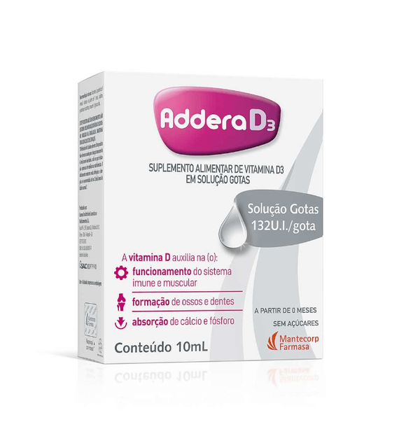 ADDERA D3 3.300UI/ML GOTAS 10ML (132U.I/GOTA)
