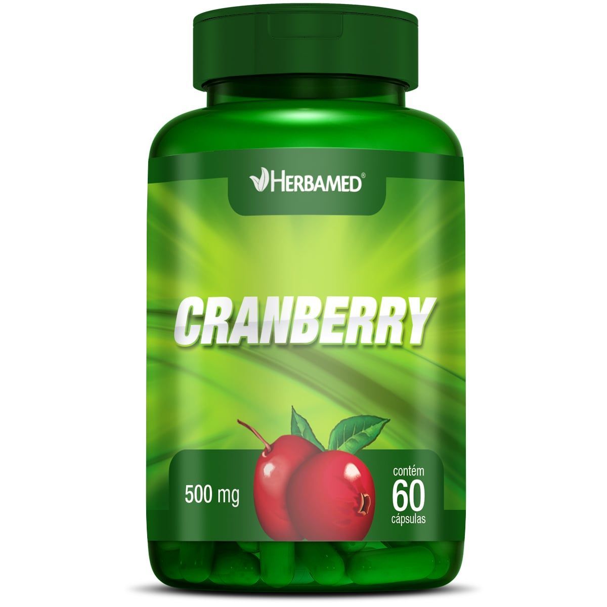Cranberry Herbamed 500mg, Frasco Com 60 Cápsulas