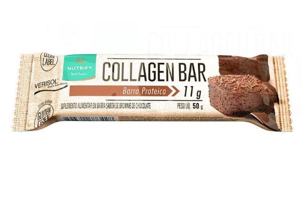 Barra Protein Collagen Bar Brownie de Chocolate Nutrify 50g