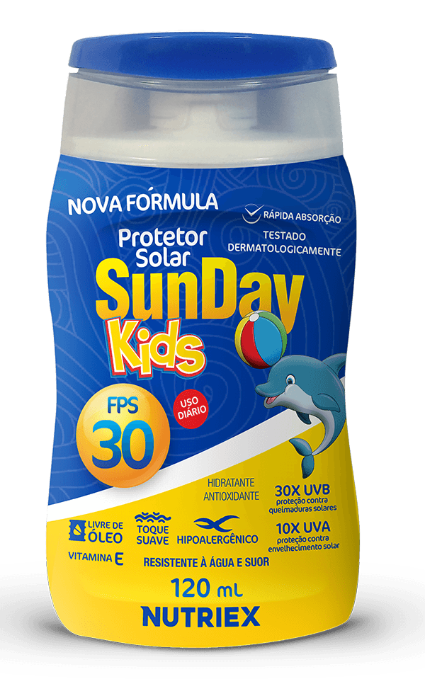 Protetor Solar Sunday Kids FPS30 UVA 120ml