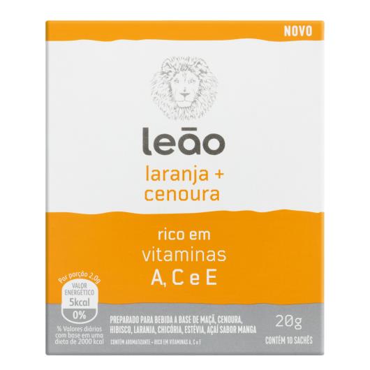 Chá Leão Vitamínico Laranja e Cenoura 20g