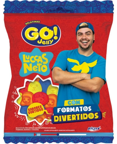 Bala de Gelatina Go Jelly Luccas Neto 70g