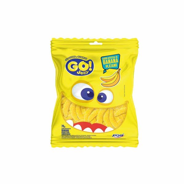 Bala Gelatina Go Jelly Banana com 70g