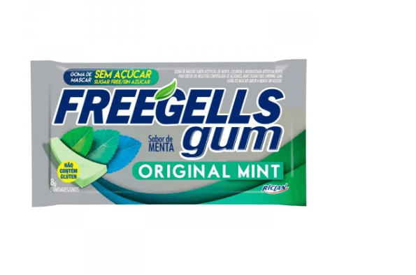 Chiclete Freegells Gum Original Mint 8,5g