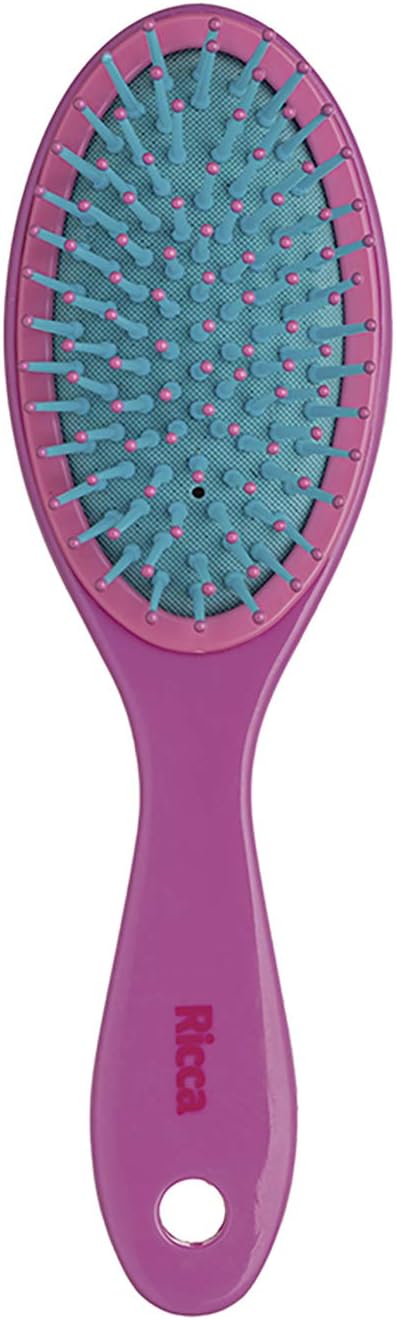 Escova de Cabelo Ricca Colors Oval Midi com 1 Unidade