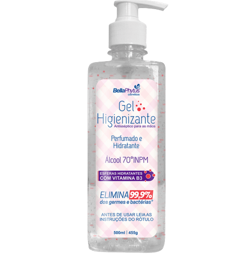 Álcool Gel Perfumado Bellaphytus 500ml