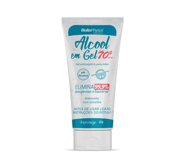 Álcool Gel Bellaphytus Bisnaga 60g