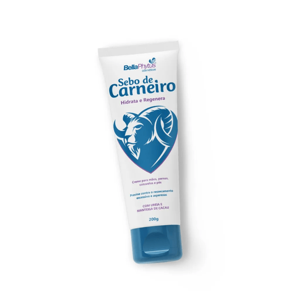 Sebo de Carneiro com Ureia e Manteiga de Cacau Bellaphytus 120g