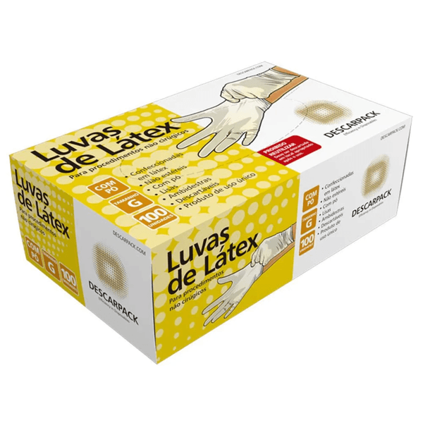 Luva de Procedimento Descarpack G com 100 Unidades