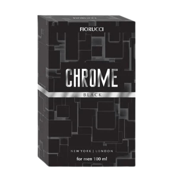 Fiorucci Chrome Black Deo Colônia Masculina 100mL