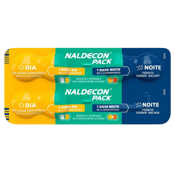 Naldecon Pack Dia E Noite Antigripal Blíster 6 comprimidos