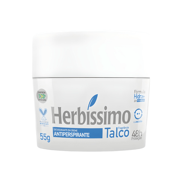Desodorante Em Creme Herbíssimo Talco Com 55g